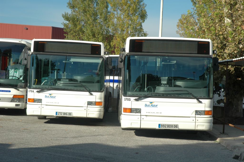 Bus Azur 3705 et 3706 Cannes